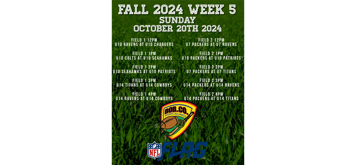 Fall NFL Flag Football Week 5