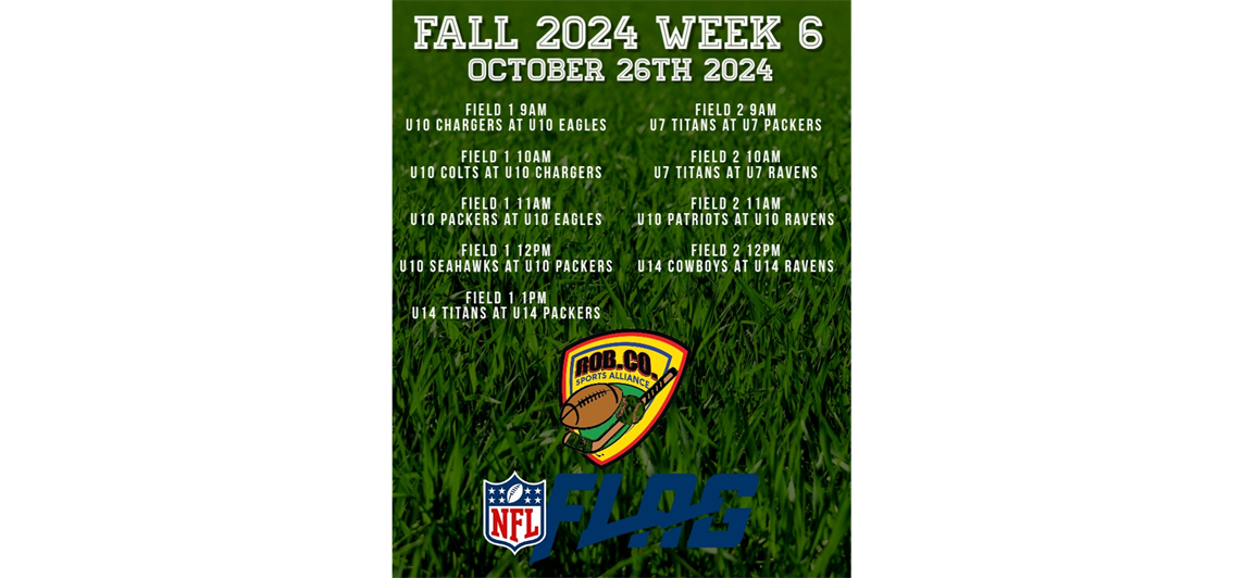 Fall NFL Flag Football Week 6